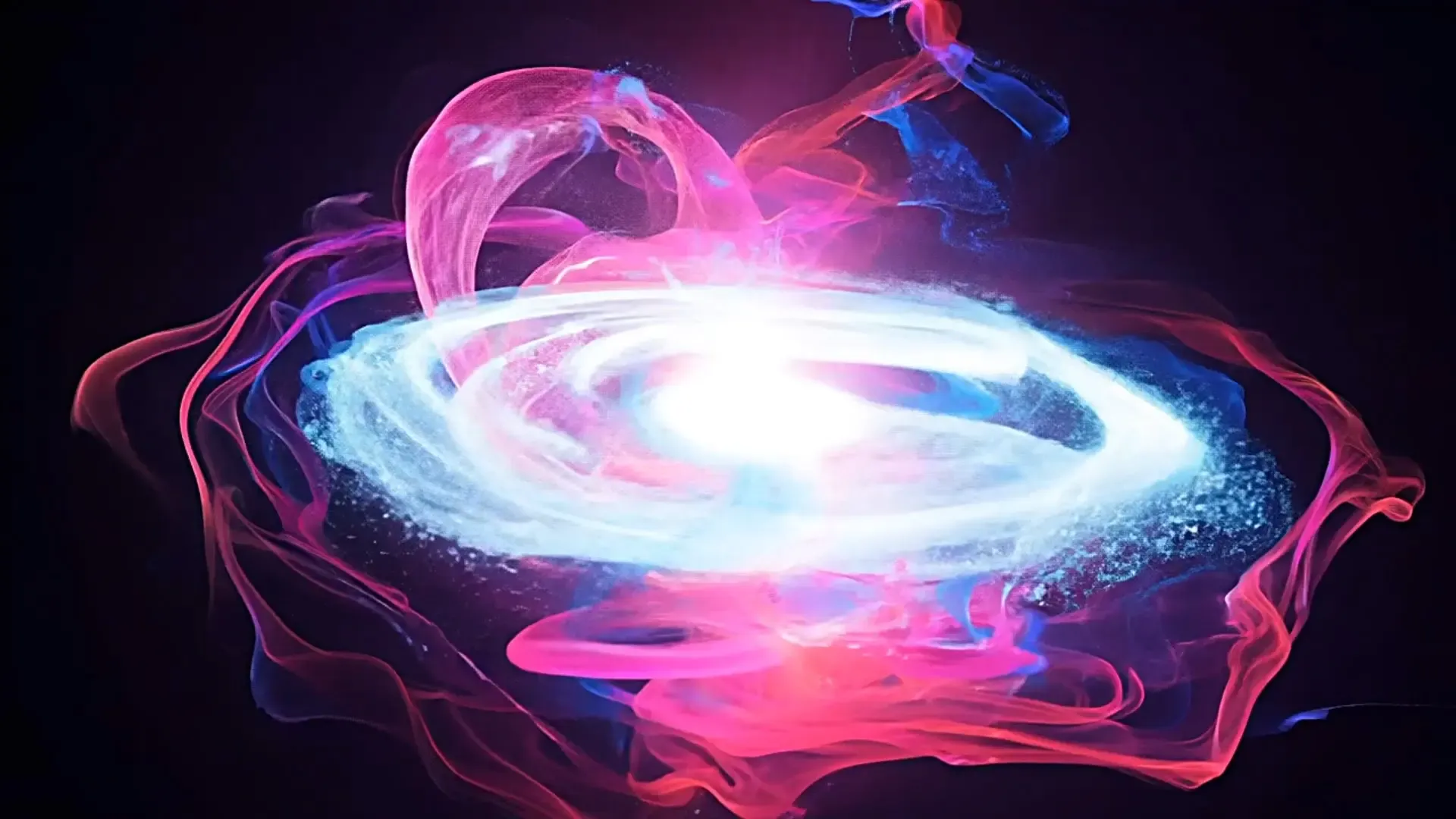 Ethereal Swirl of Light and Color Overlay for Magical Logo Animation